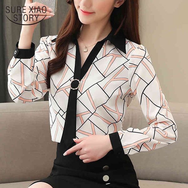 autumn korean striped long sleeve blouse chiffon shirt women pullover v neck plus size ladies blusas 10673 210415, White
autumn korean striped long sleeve blouse chiffon shirt women pullover v neck plus size ladies blusas 10673 210415, White