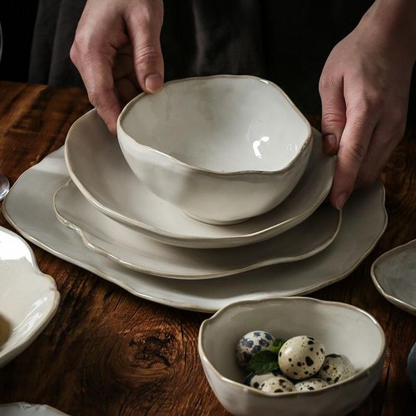 dishes & plates european style ceramic kitchen tableware irregular rice bowl creative dessert salad porcelain dinner plate sauce dish
dishes & plates european style ceramic kitchen tableware irregular rice bowl creative dessert salad porcelain dinner plate sauce dish