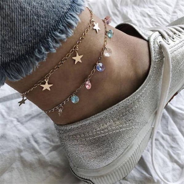 anklets fashion personality anklet creative star candy beads pendant alloy bracelet set of 2 pieces summer jewelry party anniversary, Red;blue
anklets fashion personality anklet creative star candy beads pendant alloy bracelet set of 2 pieces summer jewelry party anniversary, Red;blue