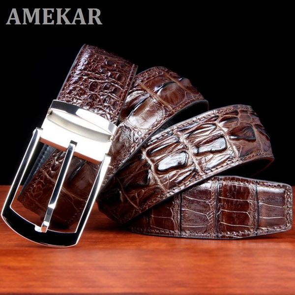 belts really crocodile belt men hook buckle genuine leather waist luxurious youth business affairs, Black;brown
belts really crocodile belt men hook buckle genuine leather waist luxurious youth business affairs, Black;brown