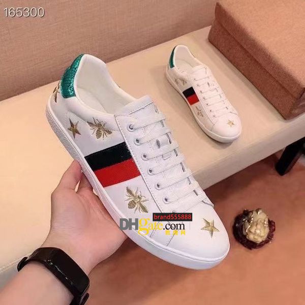 luxury designer men real leather running shoe classic embroidery bee casual shoes sneaker
luxury designer men real leather running shoe classic embroidery bee casual shoes sneaker