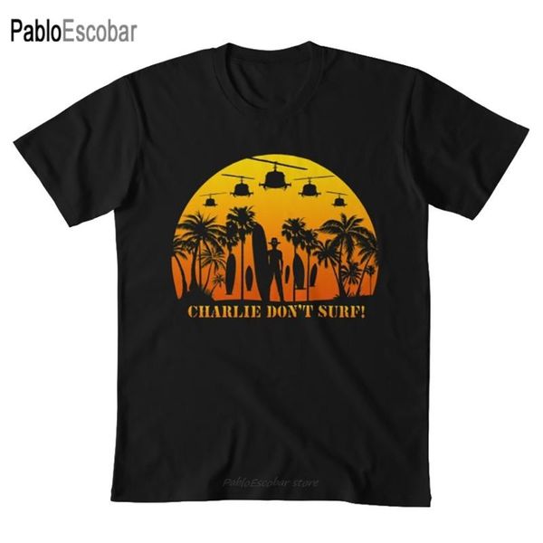 men's t-shirts charlie don't surf - apocalypse now t shirt lieutenant army surfing funny movie, White;black
men's t-shirts charlie don't surf - apocalypse now t shirt lieutenant army surfing funny movie, White;black