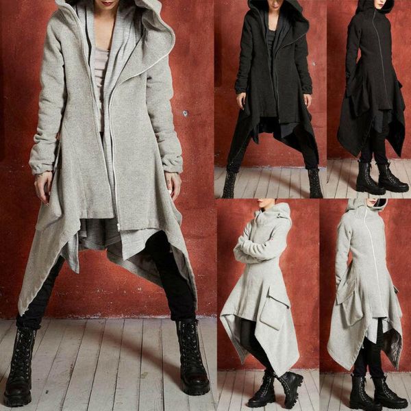women's trench coats overcoat personality street 2021 women hoodie long hooded sweatshirt sweater asymmetric coat jacket trendsetters f, Tan;black
women's trench coats overcoat personality street 2021 women hoodie long hooded sweatshirt sweater asymmetric coat jacket trendsetters f, Tan;black