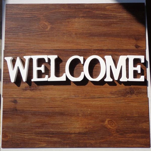 novelty items 1set "welcome" set white wooden letters english alphabet word standing wedding party home decoration and number
novelty items 1set "welcome" set white wooden letters english alphabet word standing wedding party home decoration and number