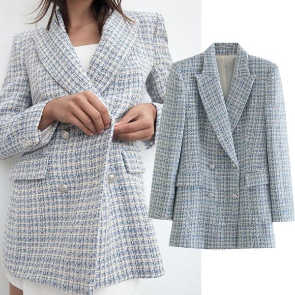 women's suits & blazers withered england style office lady fashion elegant double breasted casual blazer women 2021 texture and jackets, White;black
women's suits & blazers withered england style office lady fashion elegant double breasted casual blazer women 2021 texture and jackets, White;black