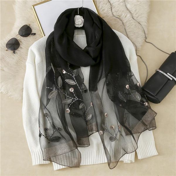 scarves 2021 silk and wool women scarf floral embroidery lady pashmina shawl wraps bandana hijab big size beach foulard femme, Blue;gray
scarves 2021 silk and wool women scarf floral embroidery lady pashmina shawl wraps bandana hijab big size beach foulard femme, Blue;gray