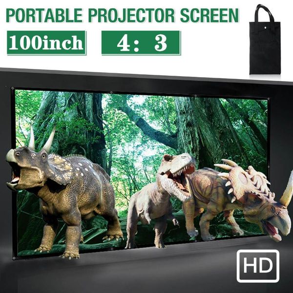 projection screens 100" hd movie 4:3 white video foldable wall mounted for home theater office indoors outdoors
projection screens 100" hd movie 4:3 white video foldable wall mounted for home theater office indoors outdoors