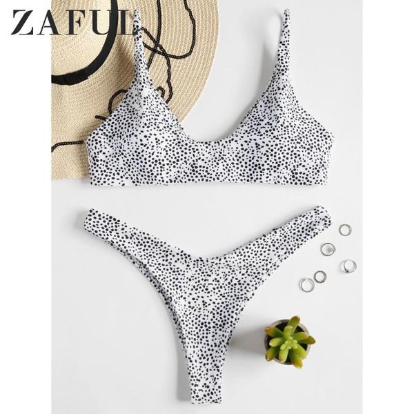 women's swimwear zaful leopard print high cut bikini set for women spaghetti straps bralette padded bathing suit summer sexy, White;black
women's swimwear zaful leopard print high cut bikini set for women spaghetti straps bralette padded bathing suit summer sexy, White;black