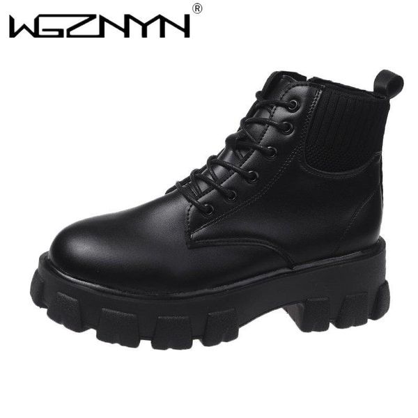 boots wgznyn 2021 women chunky platform motorcycle autumn winter lace up elastic knitting ankle shoes woman short botas, Black
boots wgznyn 2021 women chunky platform motorcycle autumn winter lace up elastic knitting ankle shoes woman short botas, Black
