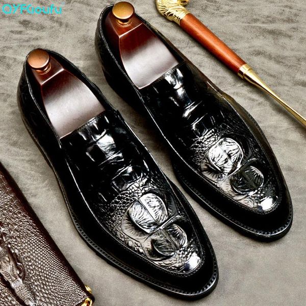 dress shoes qyfcioufu 2021 crocodile pattern fashion suit men genuine leather wedding office men's casual oxford, Black
dress shoes qyfcioufu 2021 crocodile pattern fashion suit men genuine leather wedding office men's casual oxford, Black