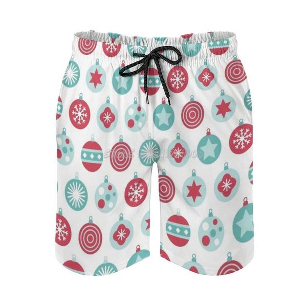 men's shorts retro christmas ornaments-red and aqua beach with mesh lining surfing pants swim trunks holiday festive o, White;black
men's shorts retro christmas ornaments-red and aqua beach with mesh lining surfing pants swim trunks holiday festive o, White;black