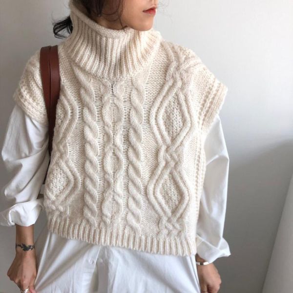houndstooth knitted sweater vest sleeveless women england preppy style jumpers turtleneck casual loose soft knitwear women's sweaters, White;black
houndstooth knitted sweater vest sleeveless women england preppy style jumpers turtleneck casual loose soft knitwear women's sweaters, White;black