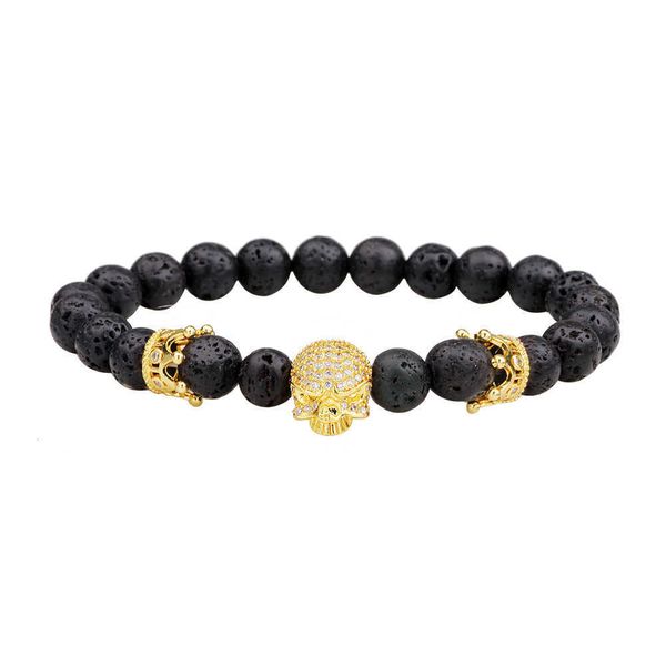 new energy volcano stone chakra bracelet yoga bracelet crown ghost head bracelet, Golden;silver
new energy volcano stone chakra bracelet yoga bracelet crown ghost head bracelet, Golden;silver