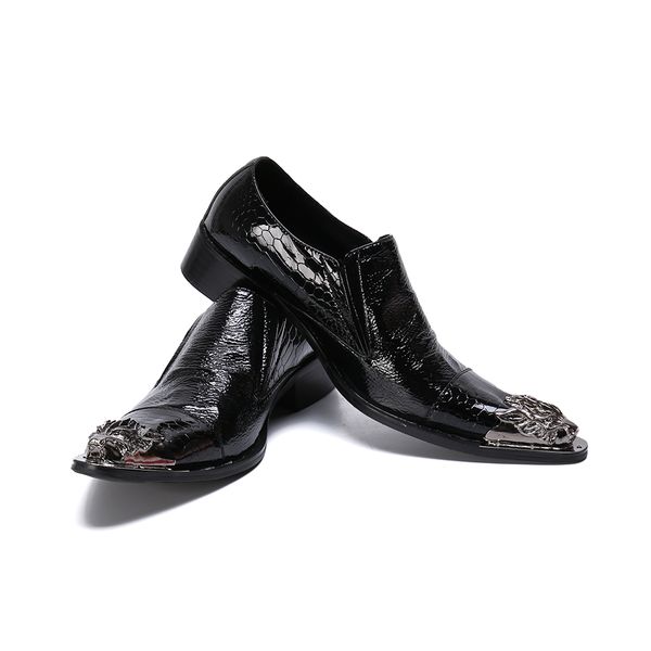 men formal shoes iron pointed toe genuine leather snake skin men slip on dress office oxford shoes zapatillas para hombre, Black
men formal shoes iron pointed toe genuine leather snake skin men slip on dress office oxford shoes zapatillas para hombre, Black
