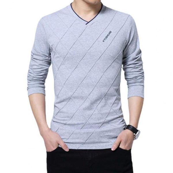 men's t-shirts ele-choices m-4xl casual men t-shirt solid color long sleeve letter rhombus decor pullover for daily going out, White;black
men's t-shirts ele-choices m-4xl casual men t-shirt solid color long sleeve letter rhombus decor pullover for daily going out, White;black