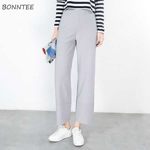 women's pants & capris women loose wide leg fashion elegant leisure solid color womens clothing ankle-length spring student chi, Black;white
women's pants & capris women loose wide leg fashion elegant leisure solid color womens clothing ankle-length spring student chi, Black;white