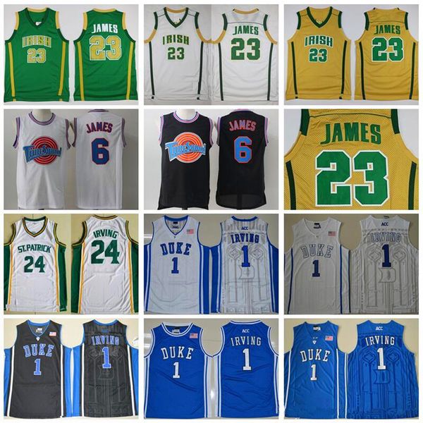 st vincent mary high school irish 23 james jersey white green st. patrick kyrie irving 1 basketball jerseys tune squad duke blue devils wear, Black
st vincent mary high school irish 23 james jersey white green st. patrick kyrie irving 1 basketball jerseys tune squad duke blue devils wear, Black