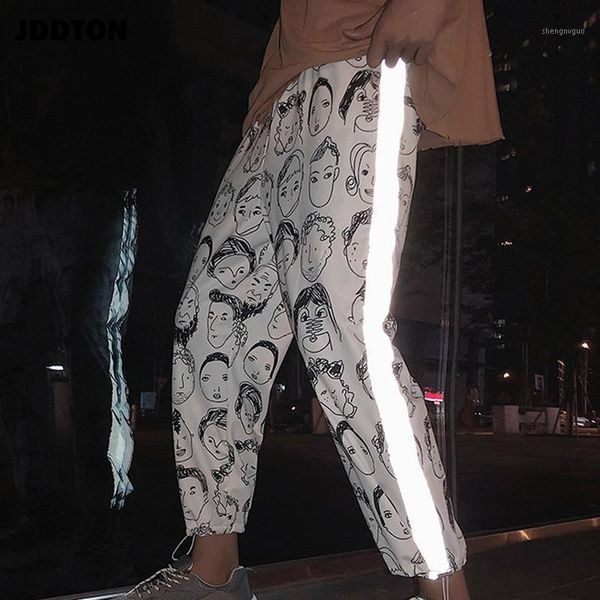 men's reflective pants sweatpant casual joggers streetwear loose ankle length pant hip hop male trousers je324, Black
men's reflective pants sweatpant casual joggers streetwear loose ankle length pant hip hop male trousers je324, Black
