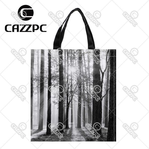 shopping bags black and white winter landscape forest print custom individual waterproof nylon fabric bag gift pack of 2
shopping bags black and white winter landscape forest print custom individual waterproof nylon fabric bag gift pack of 2