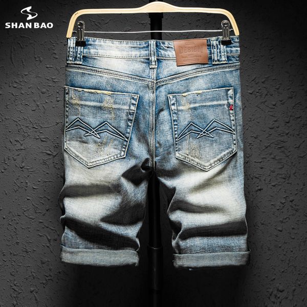 hole patch do old retro style cotton stretch men casual summer fashion straight jeans shorts, Blue
hole patch do old retro style cotton stretch men casual summer fashion straight jeans shorts, Blue