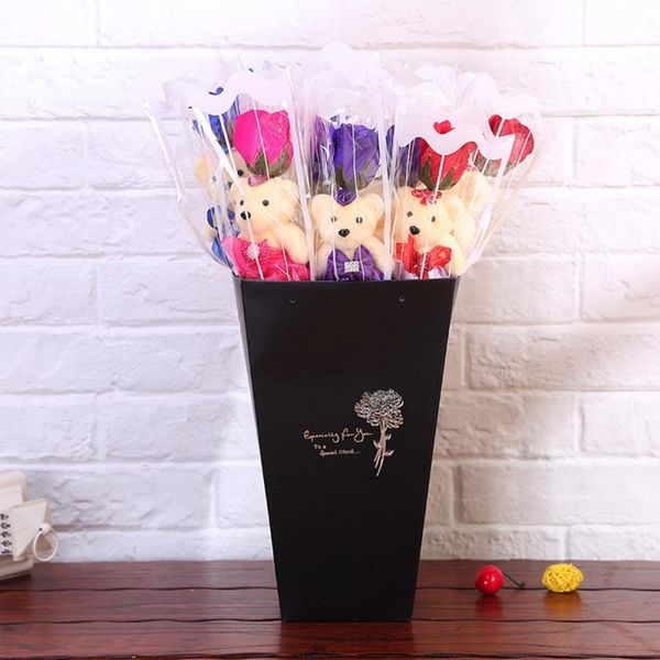 decorative flowers & wreaths 1pcs romantic valentine's day creative gift bear rose flower soap cartoon bouquet party wedding decoration
decorative flowers & wreaths 1pcs romantic valentine's day creative gift bear rose flower soap cartoon bouquet party wedding decoration