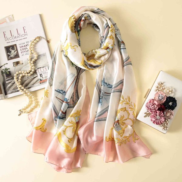 new printed sailboat pink silk sunscreen scarves for women in spring and summer, Blue;gray
new printed sailboat pink silk sunscreen scarves for women in spring and summer, Blue;gray