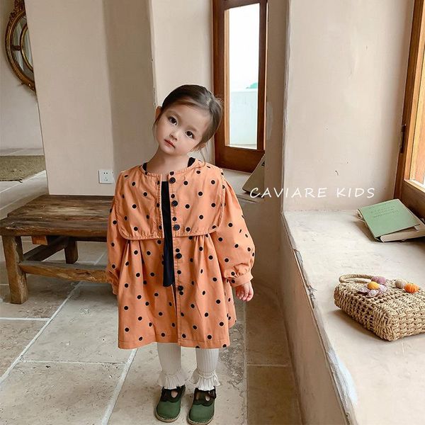 coat children's clothing autumn 2021 windproof round neck polka dot trench girls, Blue;gray
coat children's clothing autumn 2021 windproof round neck polka dot trench girls, Blue;gray