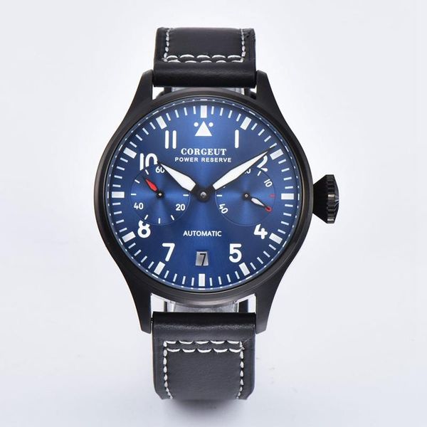 wristwatches 42mm mens automatic watch black pvd coated case blue luminous dial wristwatch men power reserve watches ca2032pl, Slivery;brown
wristwatches 42mm mens automatic watch black pvd coated case blue luminous dial wristwatch men power reserve watches ca2032pl, Slivery;brown