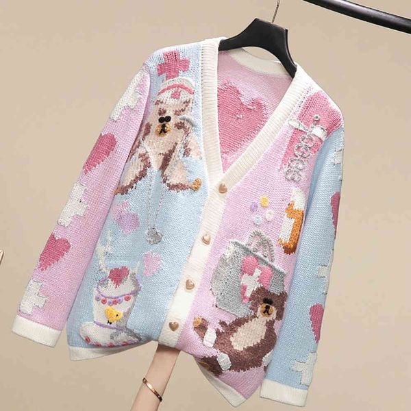women's sweaters embroidery of the cartoon kawaii beautiful heart button up sweater cardigan female spring pink autumn long sleeve with, White;black
women's sweaters embroidery of the cartoon kawaii beautiful heart button up sweater cardigan female spring pink autumn long sleeve with, White;black