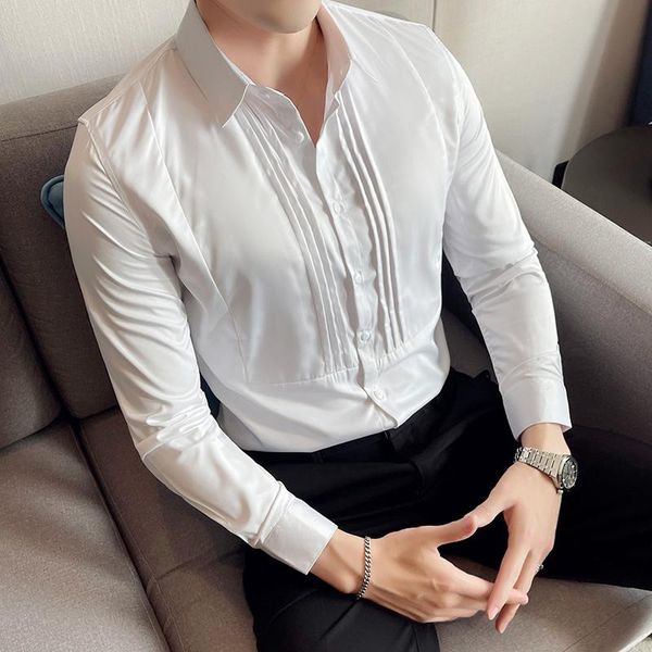 men's casual shirts 2021 men shirt long sleeve solid formal business slim fit brand man dress social turn-down collar 4xl, White;black
men's casual shirts 2021 men shirt long sleeve solid formal business slim fit brand man dress social turn-down collar 4xl, White;black