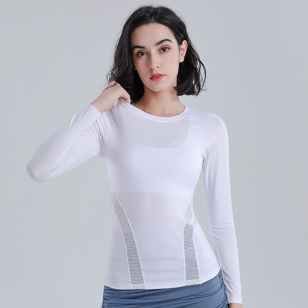 women's t-shirt 2021 autumn winter quick drying sports women's tight elastic breathable mh long sleeve yoga suit, White
women's t-shirt 2021 autumn winter quick drying sports women's tight elastic breathable mh long sleeve yoga suit, White