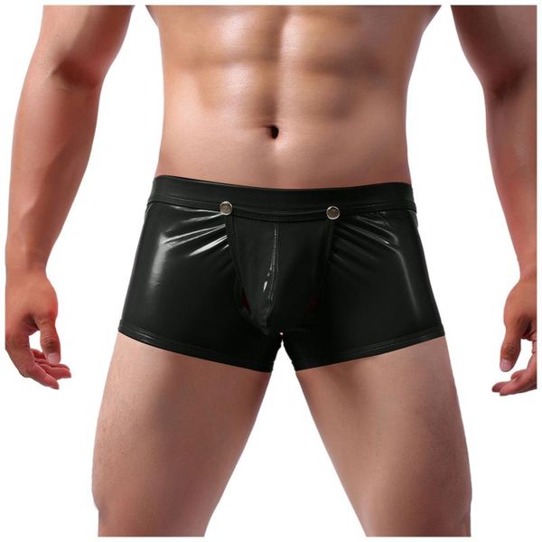 underpants pu leather boxers men panties underwear lingerie drop, Black;white
underpants pu leather boxers men panties underwear lingerie drop, Black;white