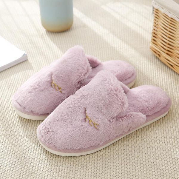 cotton slippers female plush home bedroom floor lovers flat slides indoor autumn winter comfortable women's, Black
cotton slippers female plush home bedroom floor lovers flat slides indoor autumn winter comfortable women's, Black
