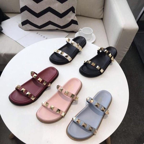 rivets colourful women slippers studed summer fashion no-slip outdoor beach female sandals 2021 luxury designer flip flop, Black
rivets colourful women slippers studed summer fashion no-slip outdoor beach female sandals 2021 luxury designer flip flop, Black