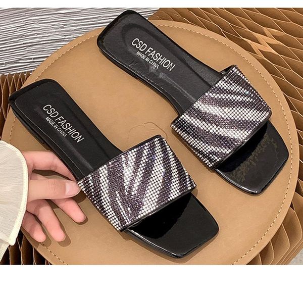 slippers 2021 women summer sandals woman flat shoes leopard print slip on flip flops beach female non-slip shoes#f3, Black
slippers 2021 women summer sandals woman flat shoes leopard print slip on flip flops beach female non-slip shoes#f3, Black