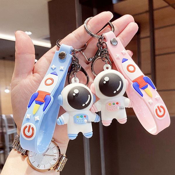 cute couple male soft rubber small astronaut pendant key ring cartoon keychain, Silver
cute couple male soft rubber small astronaut pendant key ring cartoon keychain, Silver
