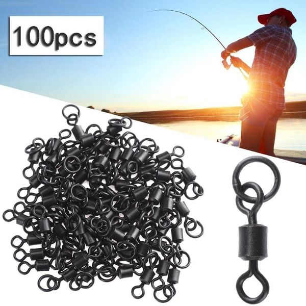 matte black fishing rolling swivels connector set with solid ring carp rigs swivel for accessories hooks
matte black fishing rolling swivels connector set with solid ring carp rigs swivel for accessories hooks