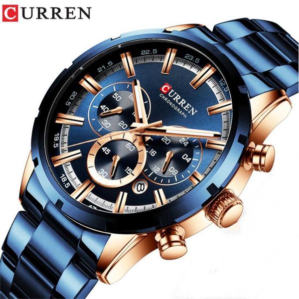 wristwatches curren men fashion watches stainless steel sport chronograph quartz watch clock relogio masculino, Slivery;brown
wristwatches curren men fashion watches stainless steel sport chronograph quartz watch clock relogio masculino, Slivery;brown