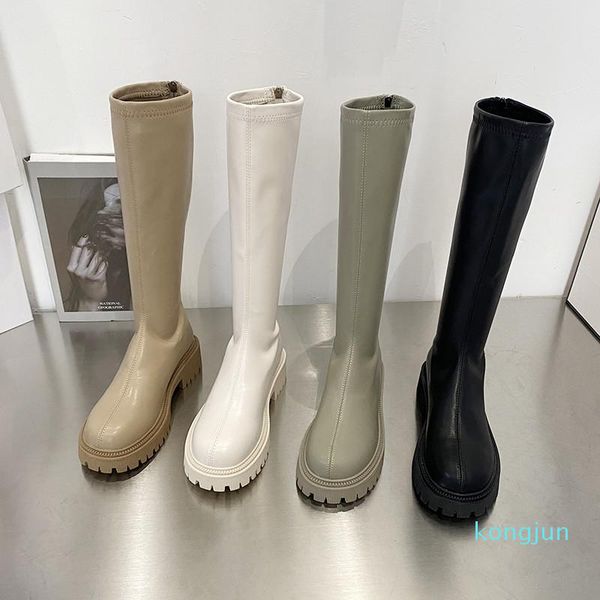designer- boots winter lady white shoes zipper thigh high heels round toe boots-women over-the-knee autumn rubb, Black
designer- boots winter lady white shoes zipper thigh high heels round toe boots-women over-the-knee autumn rubb, Black