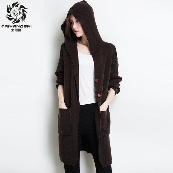 women's sweaters women long cardigan female sleeve cardigans hooded collar sweater two pocket knitted for coat c, White;black
women's sweaters women long cardigan female sleeve cardigans hooded collar sweater two pocket knitted for coat c, White;black