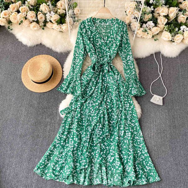 singreiny women boho floral maxi dress korean flare sleeve v neck a-line dress autumn chic irregular ruffles holiday long dress 210419, Black;gray
singreiny women boho floral maxi dress korean flare sleeve v neck a-line dress autumn chic irregular ruffles holiday long dress 210419, Black;gray