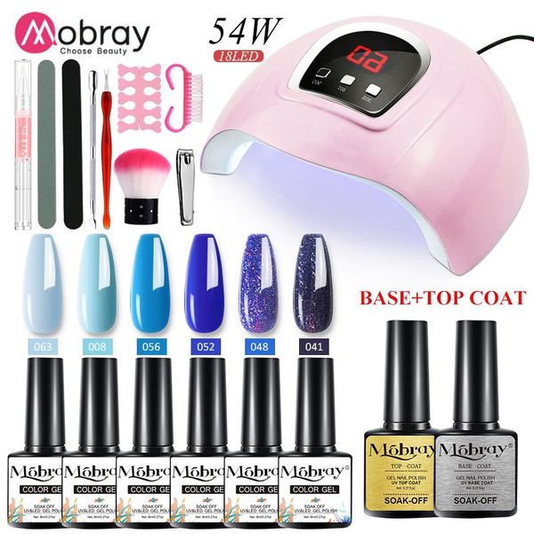 nail art kits mobray gel polish set with dryer led lamp soak off uv 6pcs base coat manicure tools kit
nail art kits mobray gel polish set with dryer led lamp soak off uv 6pcs base coat manicure tools kit