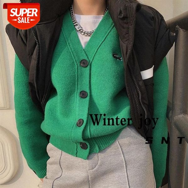korean cartoon embroidery v-neck lazy sweater women's long-sleeved knitted cardigan clothes #i53d, White
korean cartoon embroidery v-neck lazy sweater women's long-sleeved knitted cardigan clothes #i53d, White