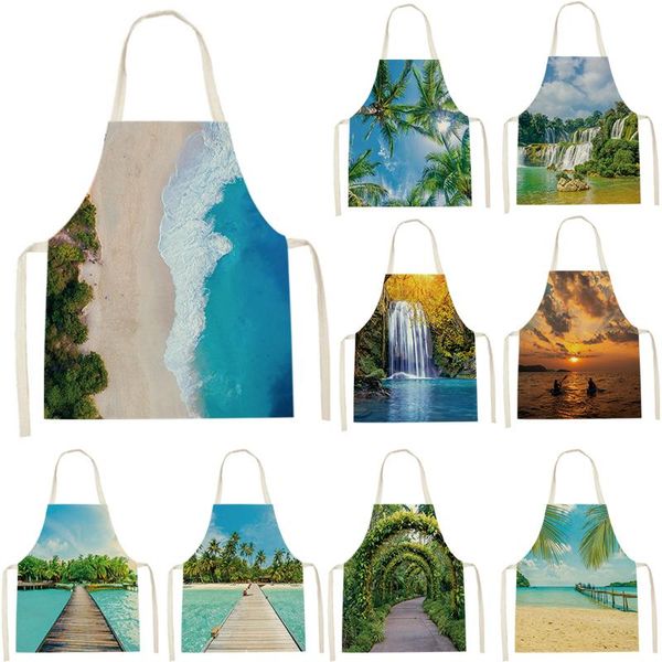 aprons landscape apron creative kitchen plant print women dinner party cooking child baking accessories
aprons landscape apron creative kitchen plant print women dinner party cooking child baking accessories