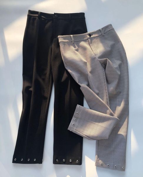 pants plaid or black trousers women's simple slim zipper autumn winter fashion office lady pants, Black;white
pants plaid or black trousers women's simple slim zipper autumn winter fashion office lady pants, Black;white