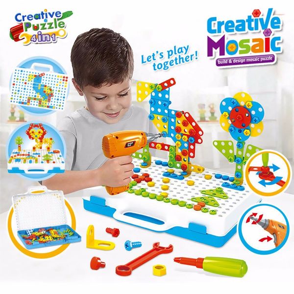 151- 237PCS Electric Drill Puzzle Set Toys Creative Mosaic Drill Set Kids Screw Build Assembled Play Tools VIP Dropshipping 2021
151- 237PCS Electric Drill Puzzle Set Toys Creative Mosaic Drill Set Kids Screw Build Assembled Play Tools VIP Dropshipping 2021