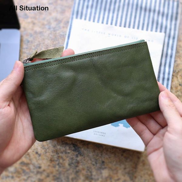 luxury zipper long purses female first layer cow leather women simple cell phone wallet casual storage coin pouch wallets, Red;black
luxury zipper long purses female first layer cow leather women simple cell phone wallet casual storage coin pouch wallets, Red;black