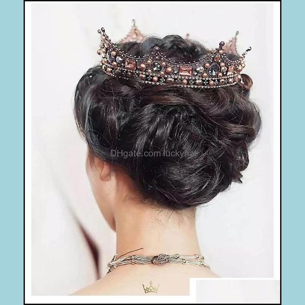 jewelry jewelryvintage luxurious handmade lace veil hair tiara crystal pearl king queen crown aessories for wedding bridal drop delivery 202, Slivery;golden
jewelry jewelryvintage luxurious handmade lace veil hair tiara crystal pearl king queen crown aessories for wedding bridal drop delivery 202, Slivery;golden
