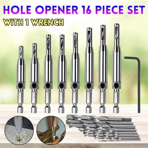 professional drill bits center bit doors self centering hinge tapper core set hole puncher woodworking tools with wrench
professional drill bits center bit doors self centering hinge tapper core set hole puncher woodworking tools with wrench