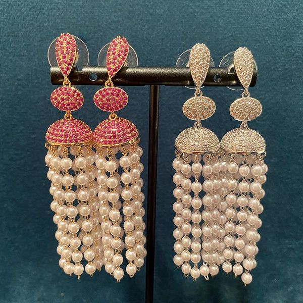 dangle & chandelier bilincolor fashion white pearl long tassel drop earring for women, Silver
dangle & chandelier bilincolor fashion white pearl long tassel drop earring for women, Silver